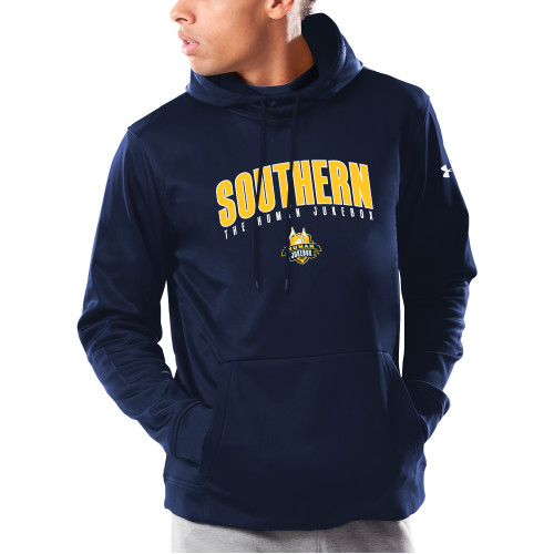  Under Armour Navy Armour Fleece Hoodie - Arched Southern The Human Jukebox