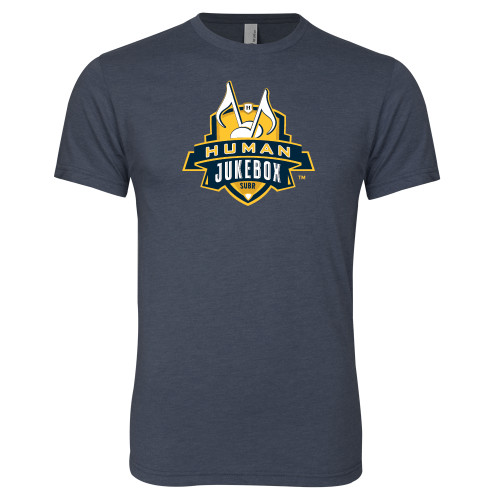  Next Level Navy Triblend Tee - The Human Jukebox Official Mark