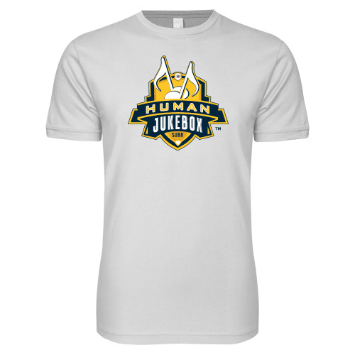  Next Level White SoftStyle T Shirt - The Human Jukebox Official Mark