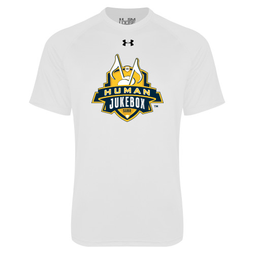  Under Armour White Tech Tee - The Human Jukebox Official Mark
