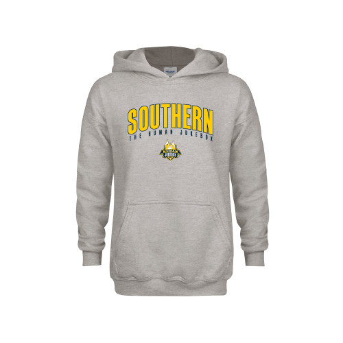  Youth Grey Fleece Hood - Arched Southern The Human Jukebox