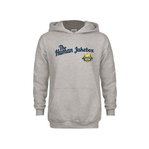  Youth Grey Fleece Hood - The Human Jukebox Script