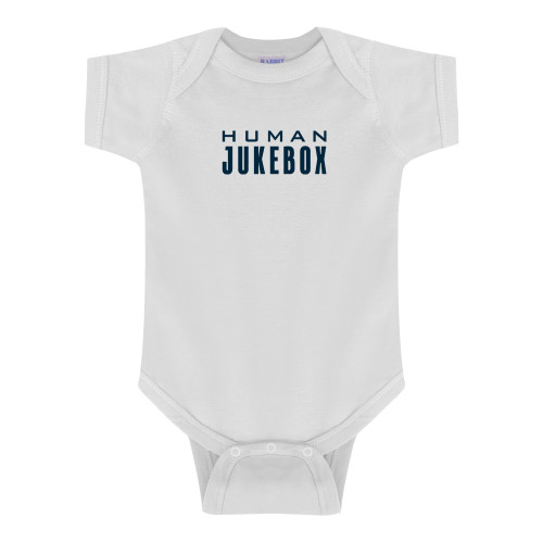  White Infant Onesie - Human Jukebox Wordmark