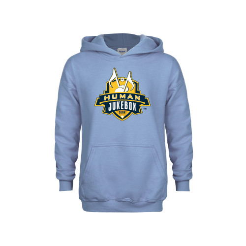  Youth Light Blue Fleece Hoodie - The Human Jukebox Official Mark