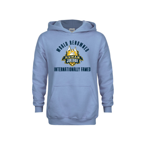  Youth Light Blue Fleece Hoodie - World Renowed