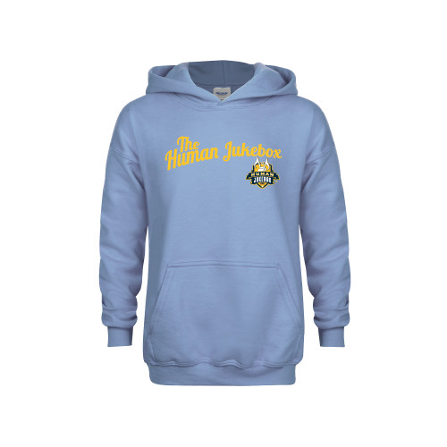  Youth Light Blue Fleece Hoodie - The Human Jukebox Script