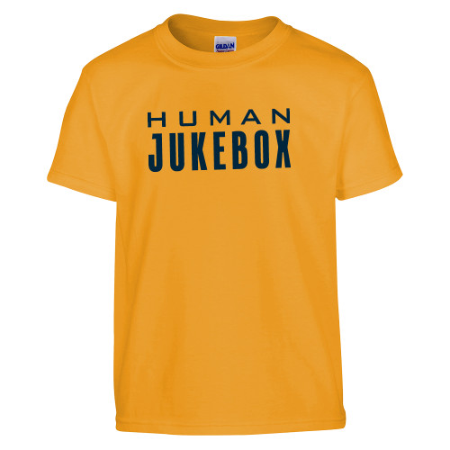  Youth Gold T-Shirt - Human Jukebox Wordmark