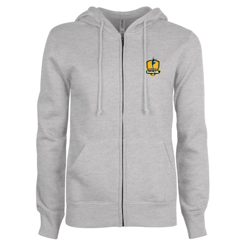  ENZA Womens Grey Fleece Full Zip Hoodie - Fabulous Dancing Dolls