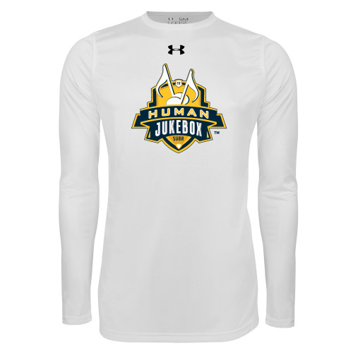  Under Armour White Long Sleeve Tech Tee - The Human Jukebox Official Mark