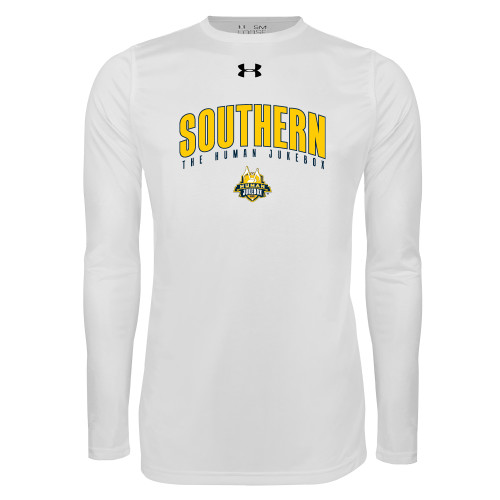  Under Armour White Long Sleeve Tech Tee - Arched Southern The Human Jukebox