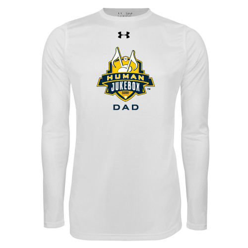  Under Armour White Long Sleeve Tech Tee - Dad