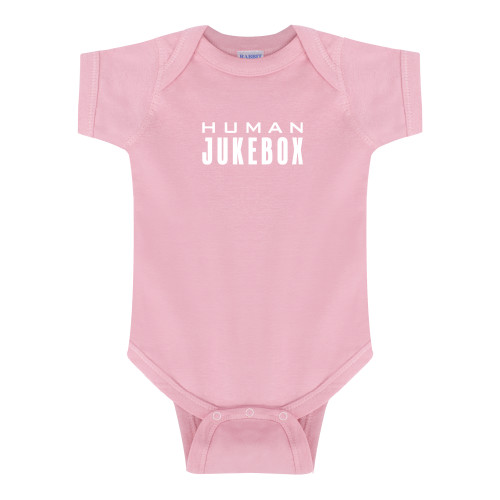  Light Pink Infant Onesie - Human Jukebox Wordmark