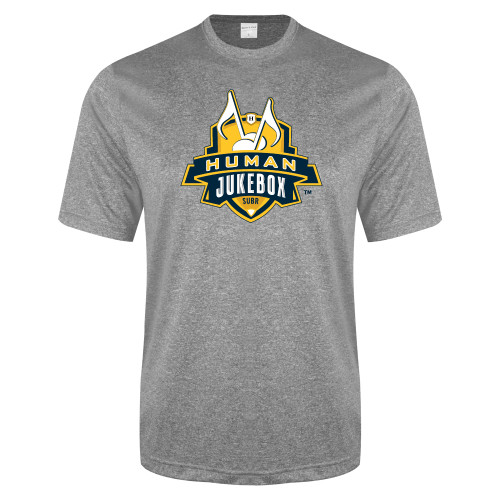 Grey Heather Performance Contender Tee - The Human Jukebox Official Mark