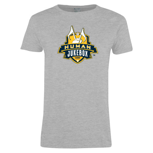  Womens Grey Short Sleeve Tee - The Human Jukebox Official Mark