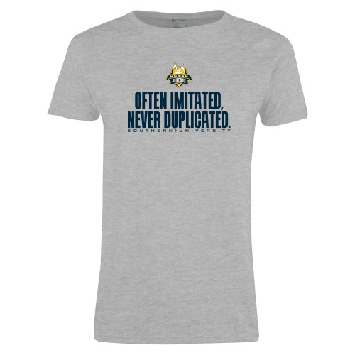  Womens Grey Short Sleeve Tee - Often Imitated