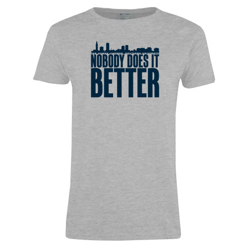  Womens Grey Short Sleeve Tee - Skyline