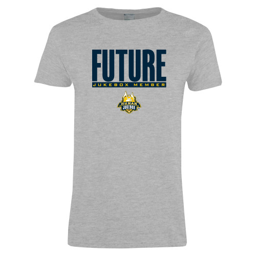  Womens Grey Short Sleeve Tee - Future Jukebox Member