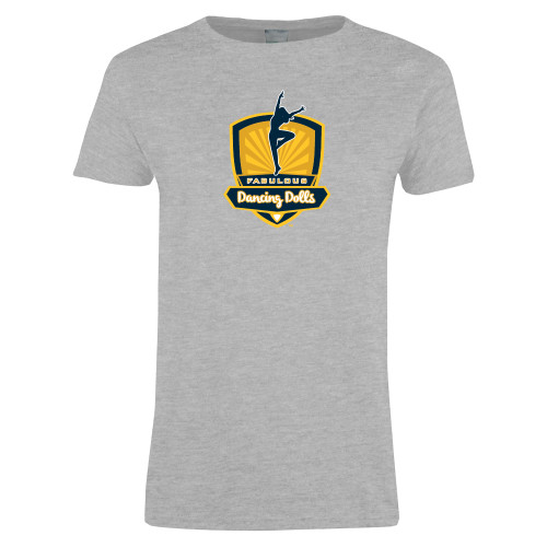  Womens Grey Short Sleeve Tee - Fabulous Dancing Dolls