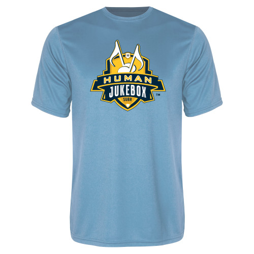  Light Blue Performance Tee - The Human Jukebox Official Mark