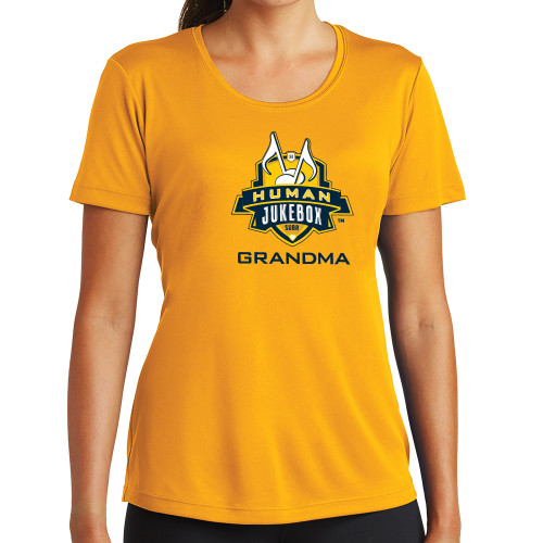  Womens Gold Performance Short Sleeve Tee - Grandma
