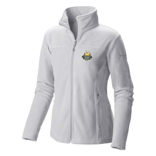  Columbia Womens Full Zip White Fleece Jacket - The Human Jukebox Official Mark