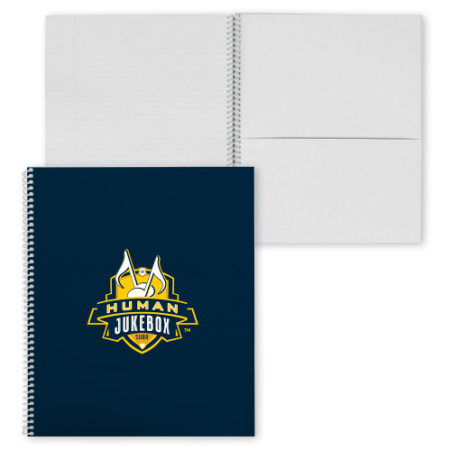  College Spiral Notebook w/Clear Coil - The Human Jukebox Official Mark