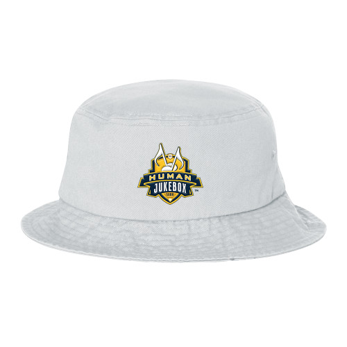 Sportsman White Bucket Hat - The Human Jukebox Official Mark