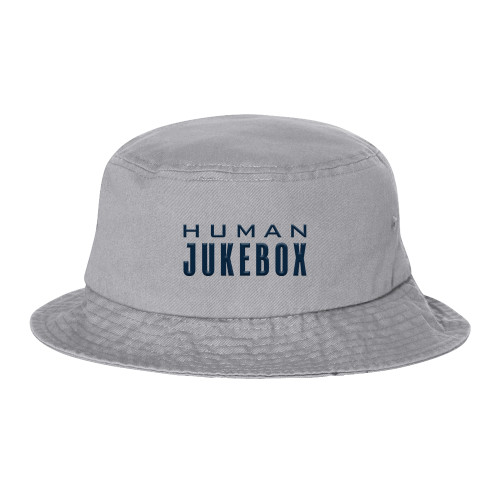 Sportsman Grey Bucket Hat - Human Jukebox Wordmark