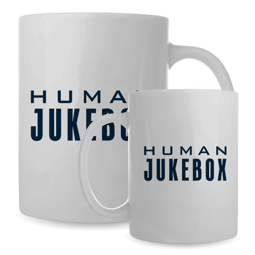  Full Color White Mug 15oz - Human Jukebox Wordmark