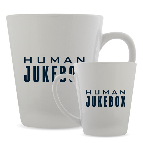  Full Color Latte Mug 12oz - Human Jukebox Wordmark
