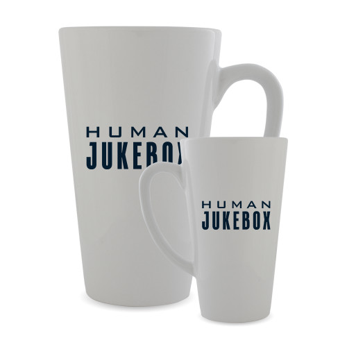  Full Color Latte Mug 17oz - Human Jukebox Wordmark