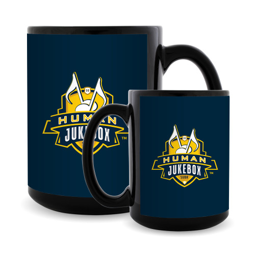  Full Color Black Mug 15oz - The Human Jukebox Official Mark
