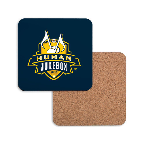  Hardboard Coaster w/Cork Backing - The Human Jukebox Official Mark