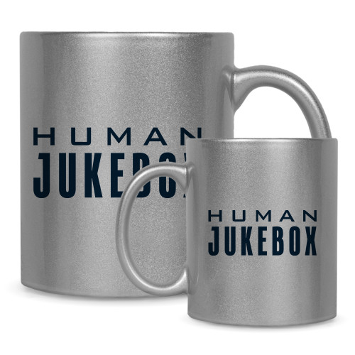  Full Color Silver Metallic Mug 11oz - Human Jukebox Wordmark