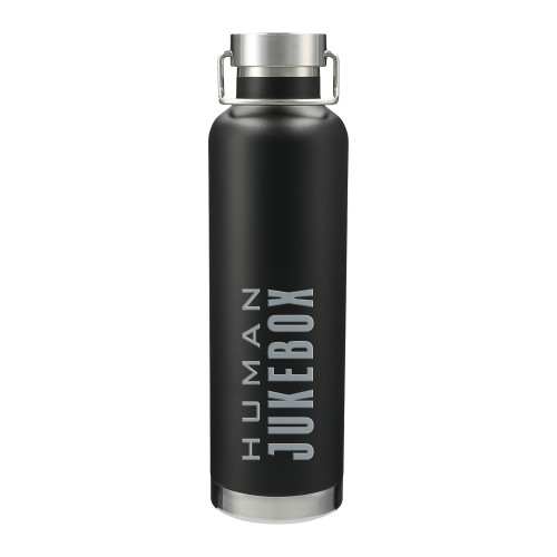  Thor Copper Vacuum Insulated Black Bottle 32oz - Human Jukebox Wordmark Engraved