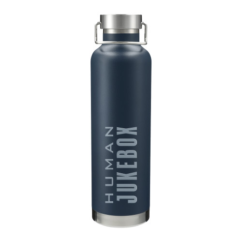  Thor Copper Vacuum Insulated Navy Bottle 32oz - Human Jukebox Wordmark Engraved