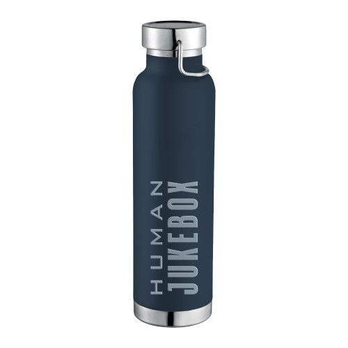  Thor Copper Vacuum Insulated Navy Bottle 22oz - Human Jukebox Wordmark Engraved