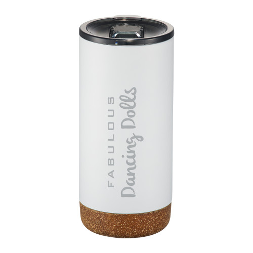  Valhalla Vacuum Insulated White Tumbler 16oz - Fabulous Dancing Dolls Wordmark Engraved