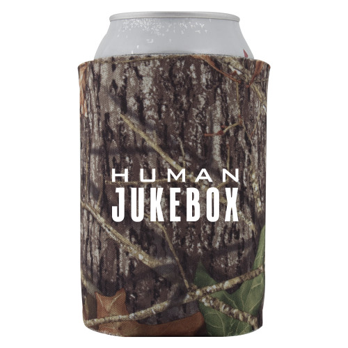  Collapsible Camo Can Holder - Human Jukebox Wordmark