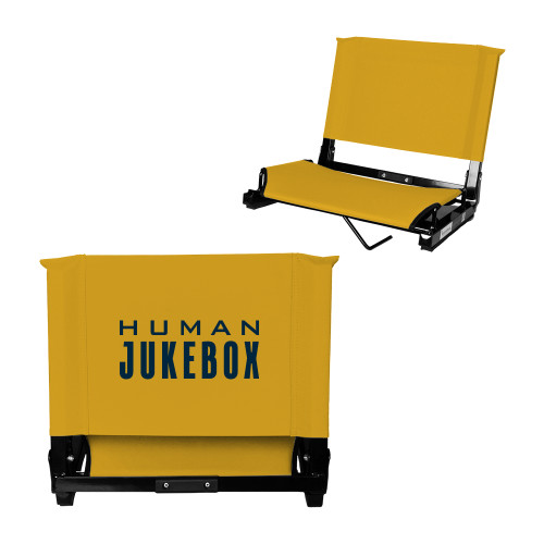  Stadium Chair Gold - Human Jukebox Wordmark