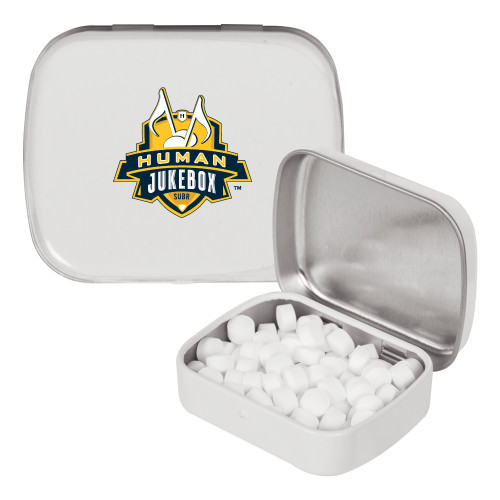  White Rectangular Peppermint Tin - The Human Jukebox Official Mark
