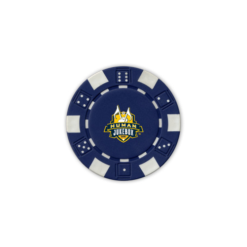  Blue Game Chip - The Human Jukebox Official Mark