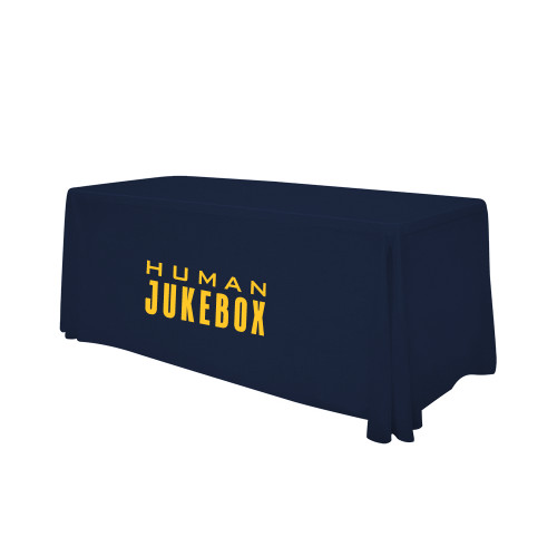  Navy 6 foot Table Throw - Human Jukebox Wordmark