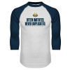 Thumbnail image for  White/Navy Raglan Baseball T Shirt