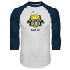 Thumbnail image for  White/Navy Raglan Baseball T Shirt
