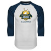 Thumbnail image for  White/Navy Raglan Baseball T Shirt