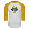 Thumbnail image for  White/Gold Raglan Baseball T Shirt