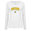 Thumbnail image for  Womens White Long Sleeve V Neck Tee