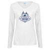 Thumbnail image for  Womens White Long Sleeve V Neck Tee