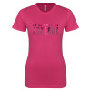 Thumbnail image for  Next Level Womens Fuchsia Boyfriend Tee